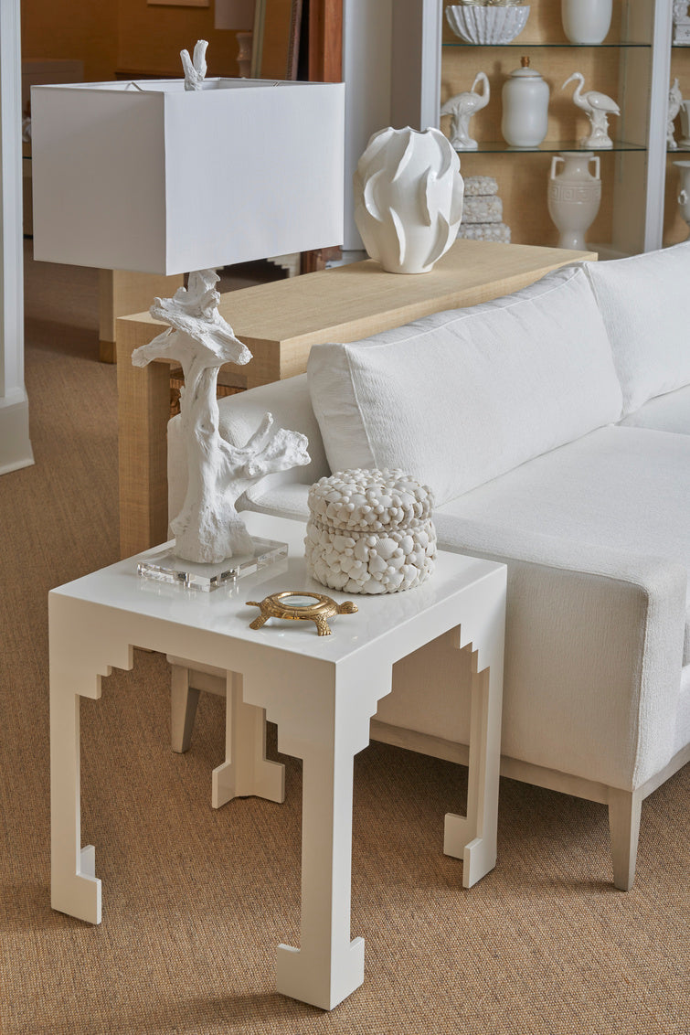 Cut Corner Table - White (Lg)