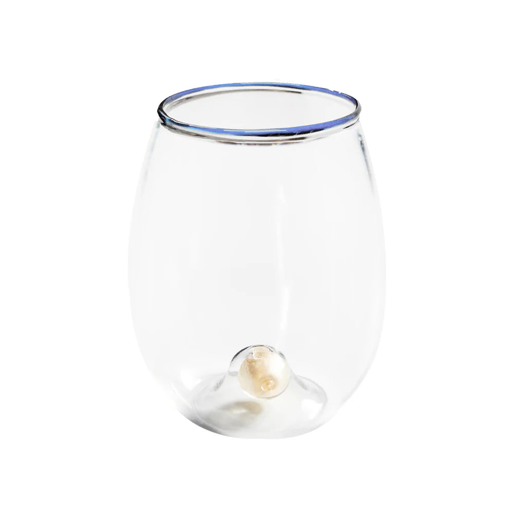 GLASS WINE ALL-PURPOSE W/ BLUE RI