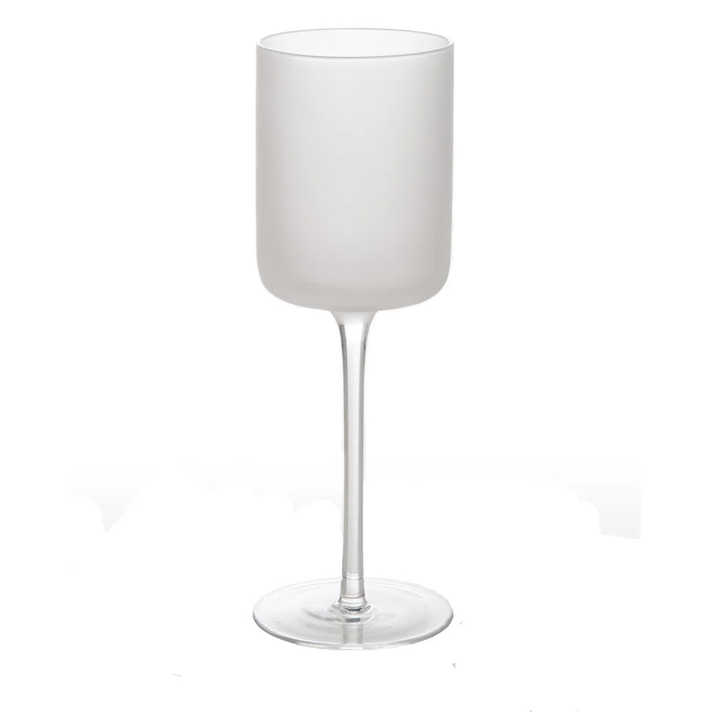WATER GLASS FROSTED TOP/CLEAR