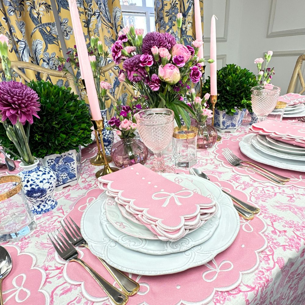 Juliet Bows Placemat - Pink (Set of 4)
