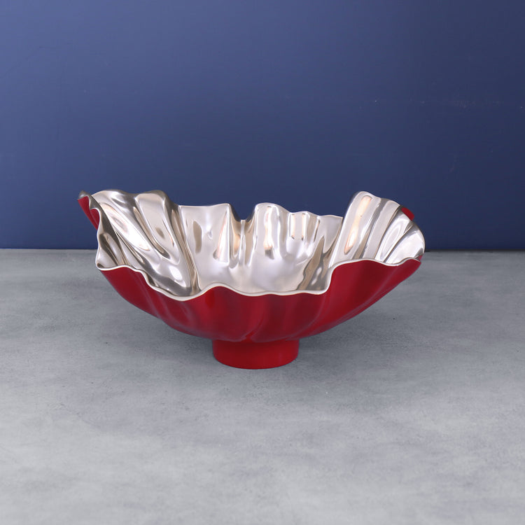 THANNI Bloom Medium Bowl (Red and Gold)