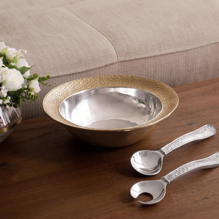SIERRA MODERN Nassau Large Bowl (Silver and Gold)