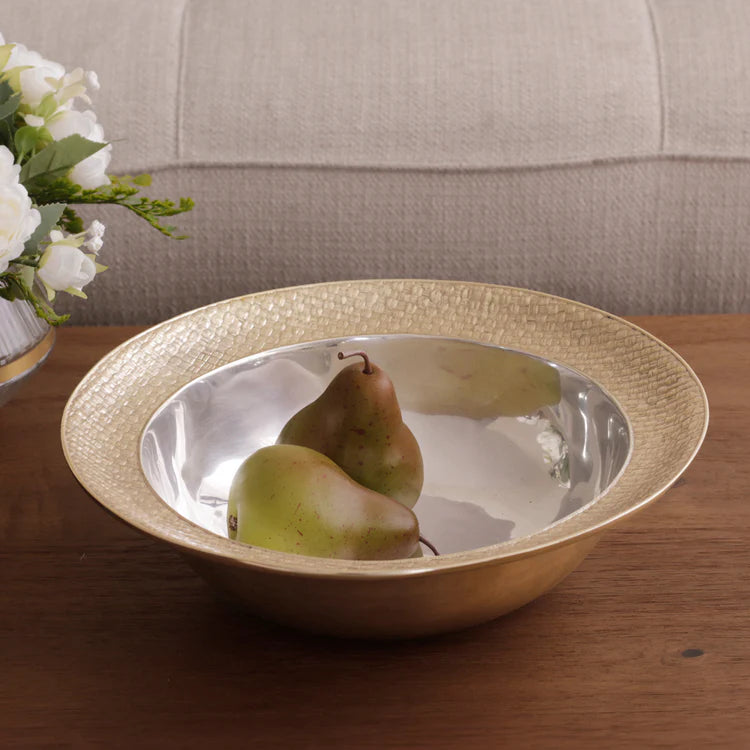 SIERRA MODERN Nassau Large Bowl (Silver and Gold)