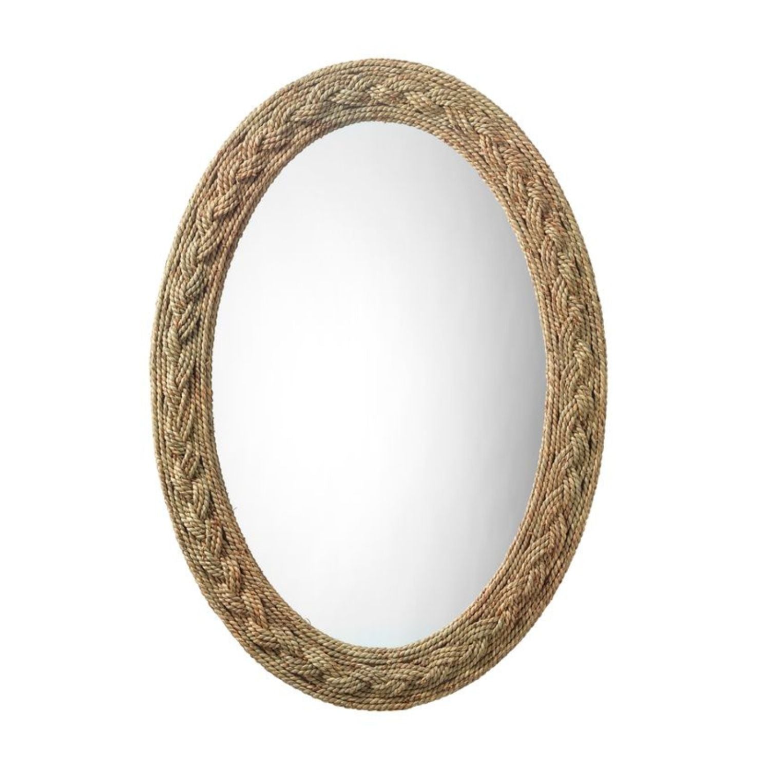 Lark Braided Oval Mirror
