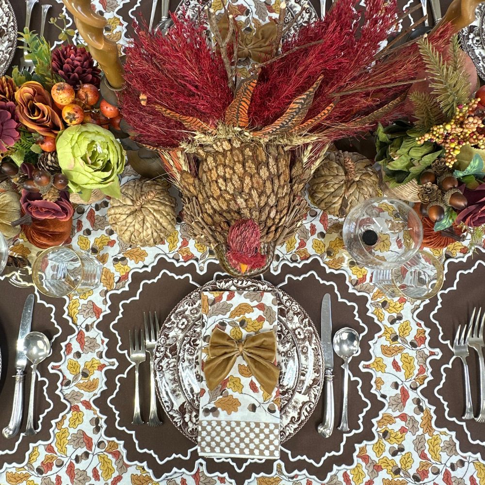 Whitley Placemat - Cocoa and White (Set of 4)