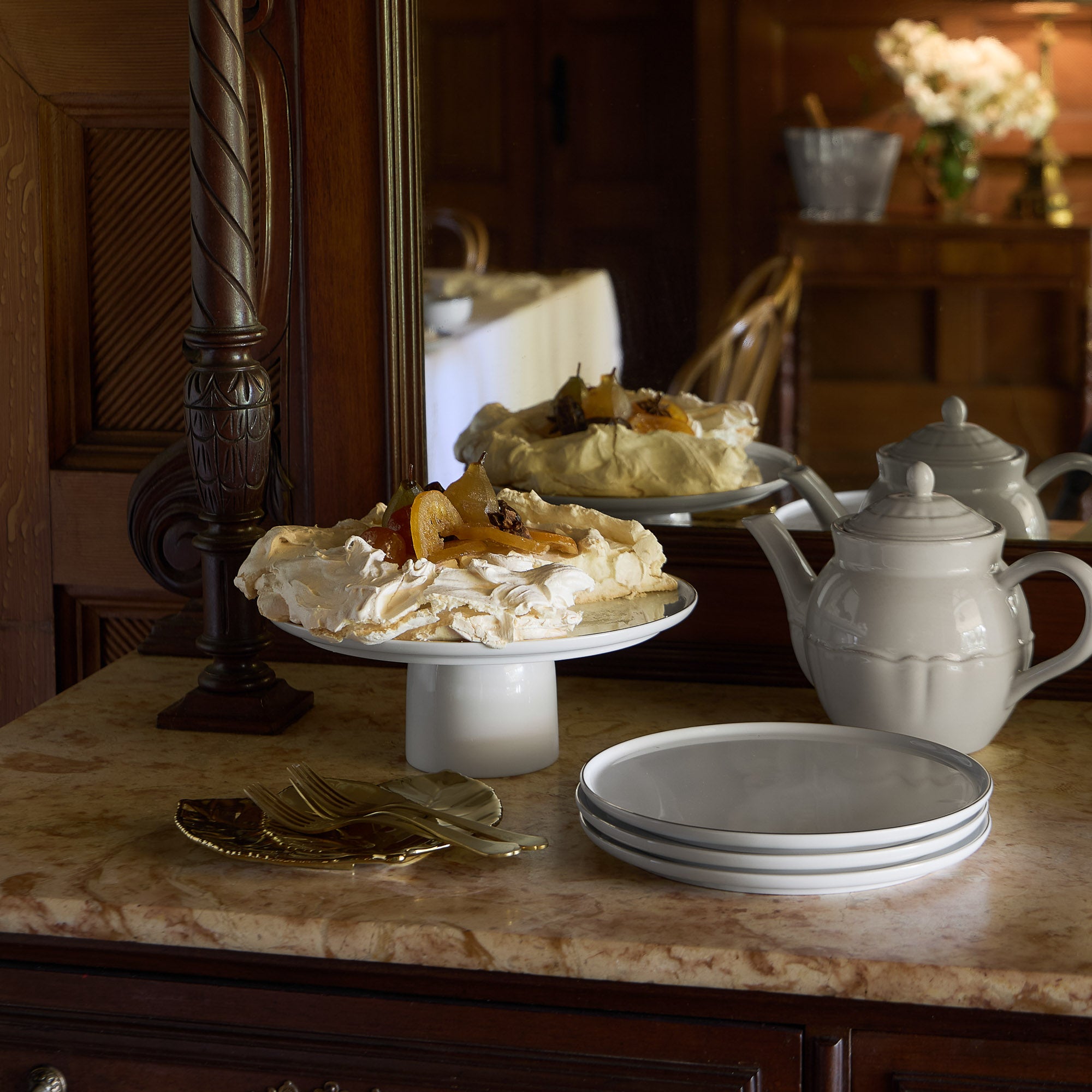 Porcelain Salad/Dessert Resonance Set of 6