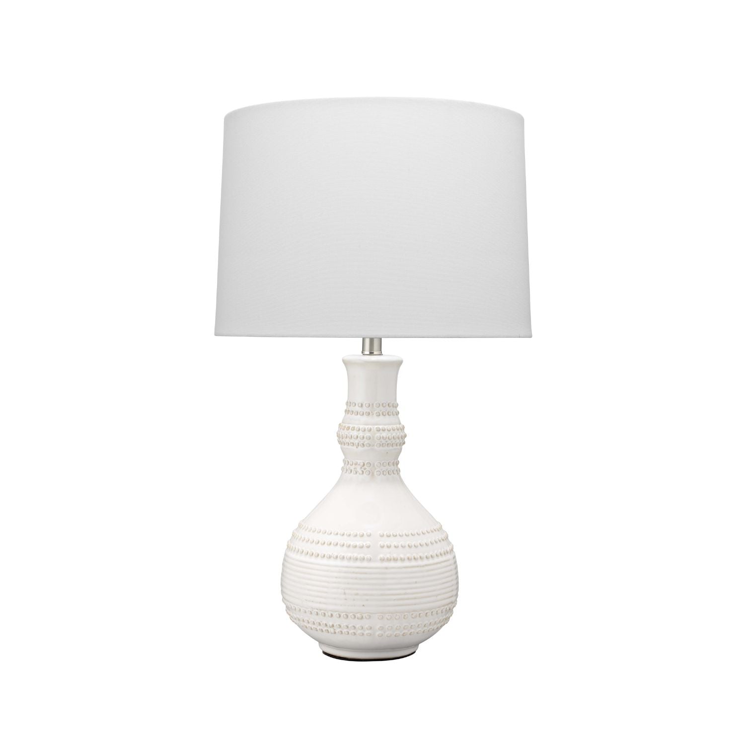 Droplet Ceramic Table Lamp, White
