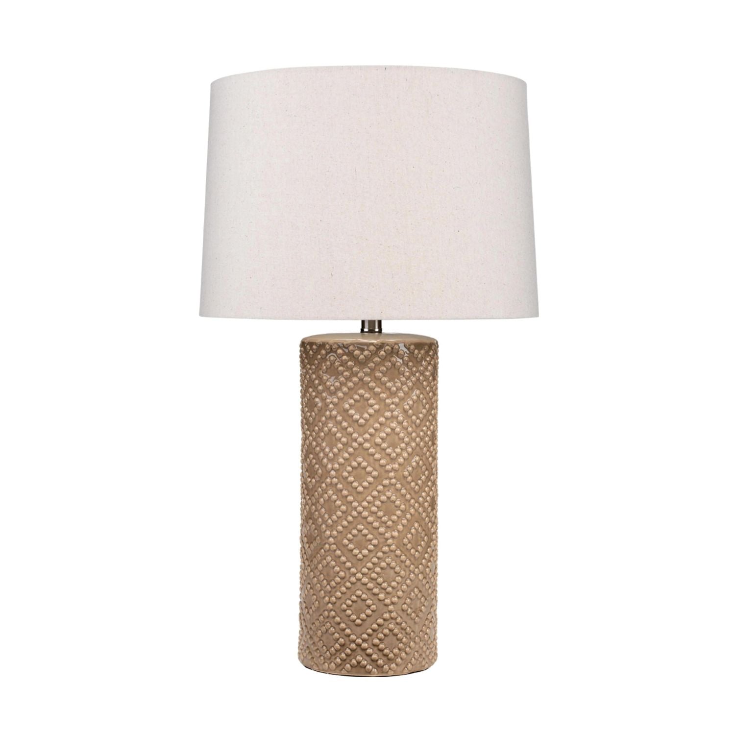 Albi Ceramic Table Lamp, Brown