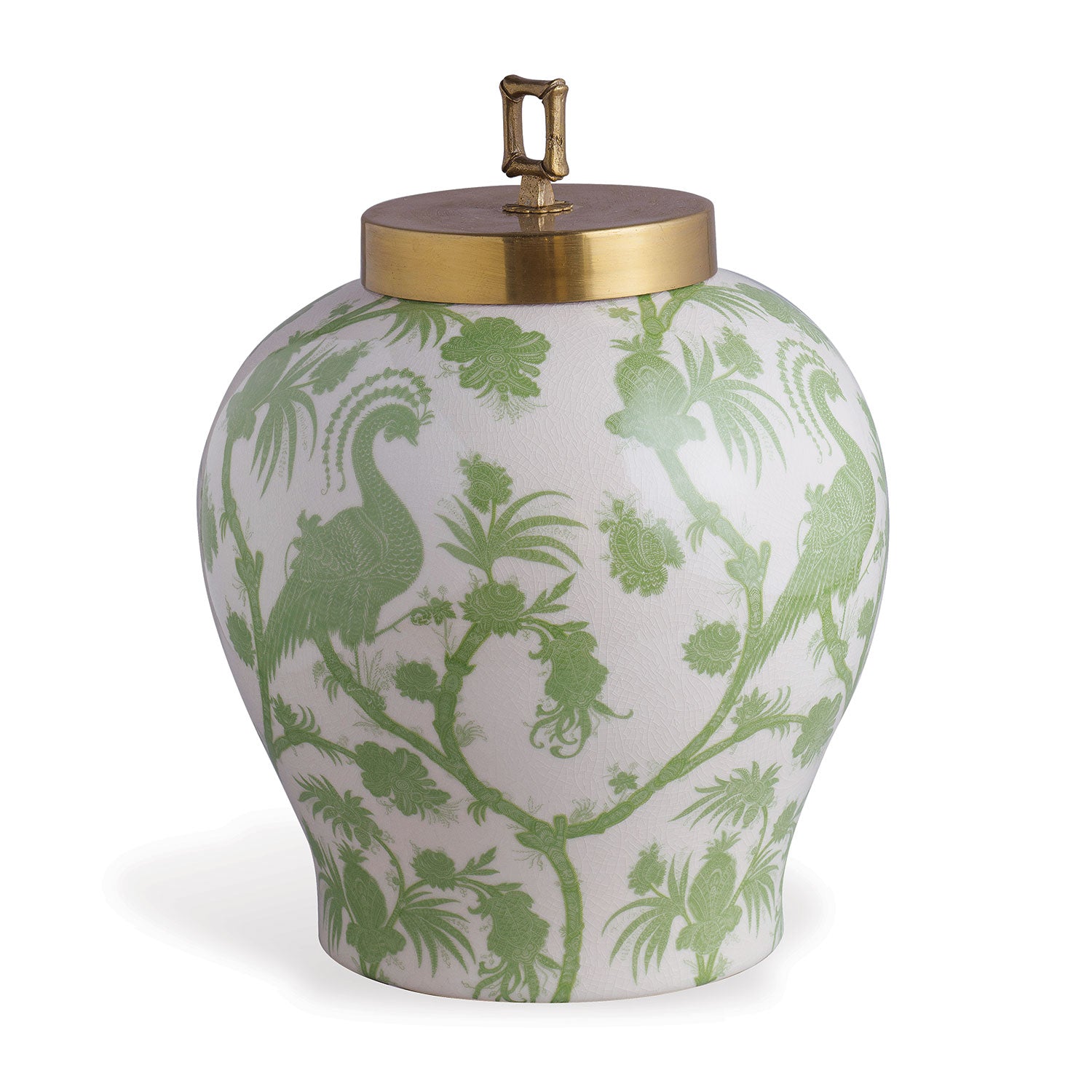 Balinese Peacock Green Jar