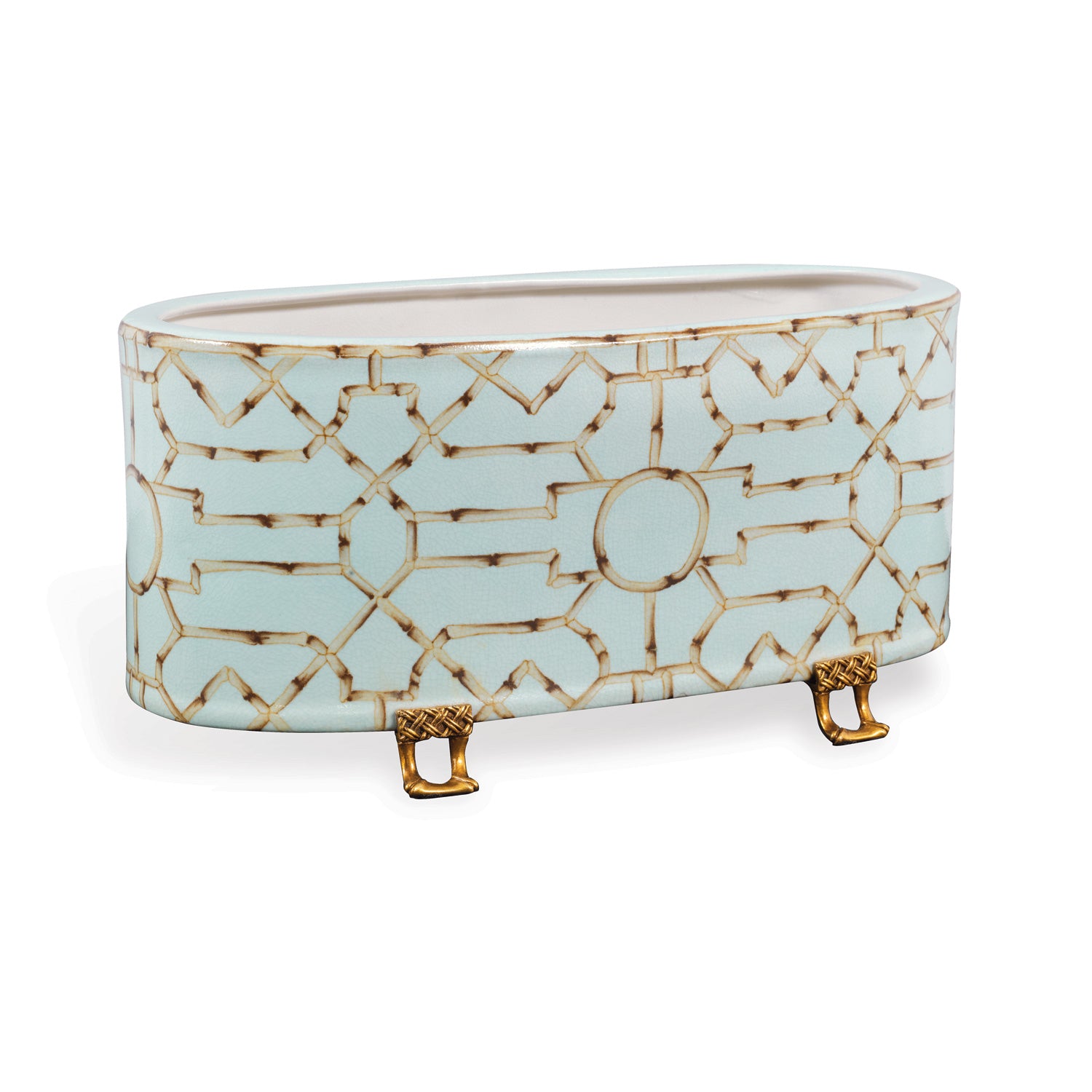 Baldwin Blue Oval Planter