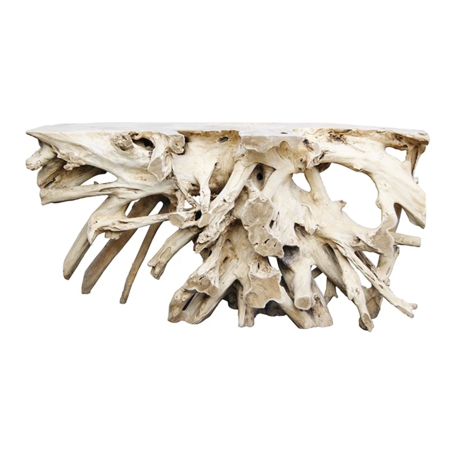 Teak Root Console Bleached