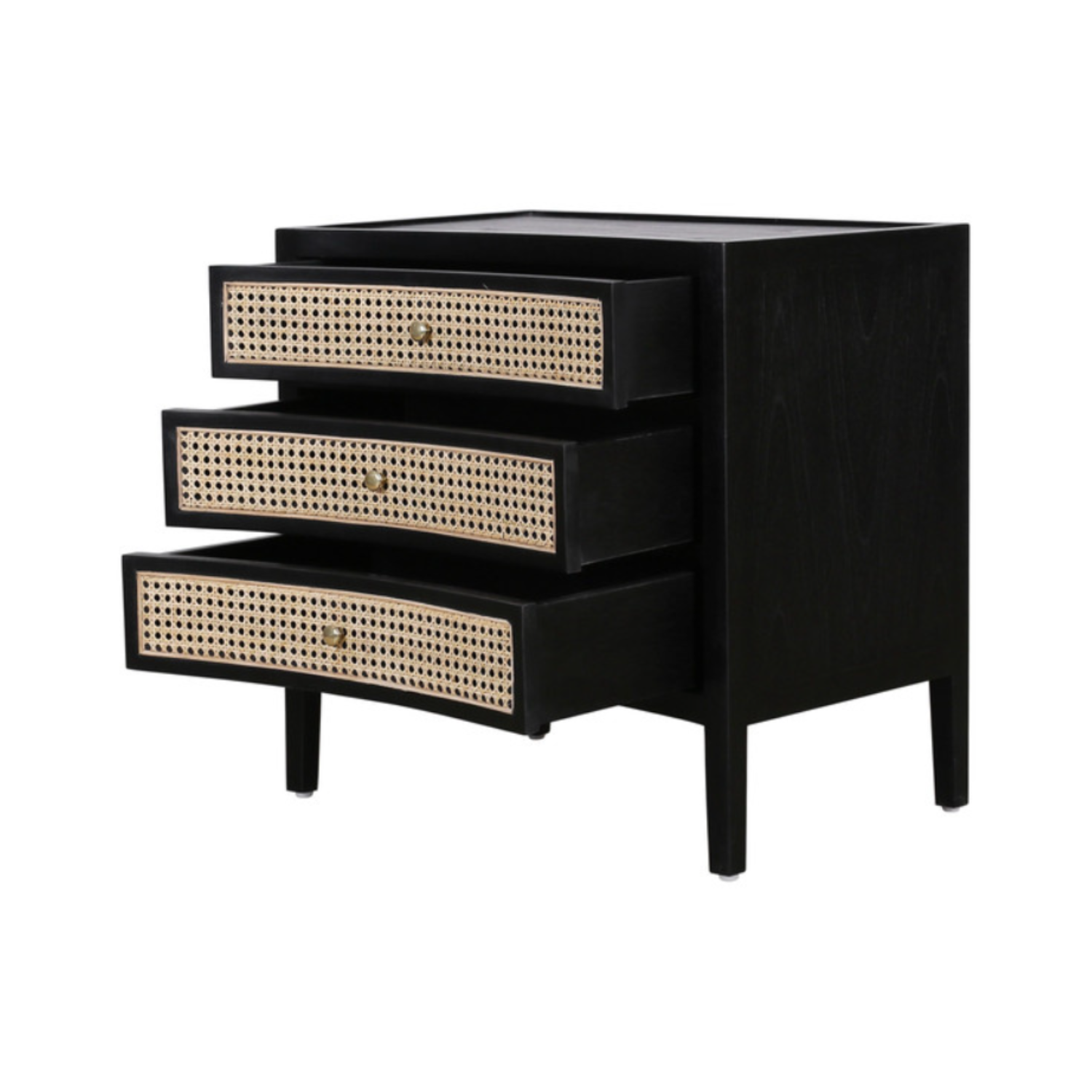 Brice Side Table Black / Natural