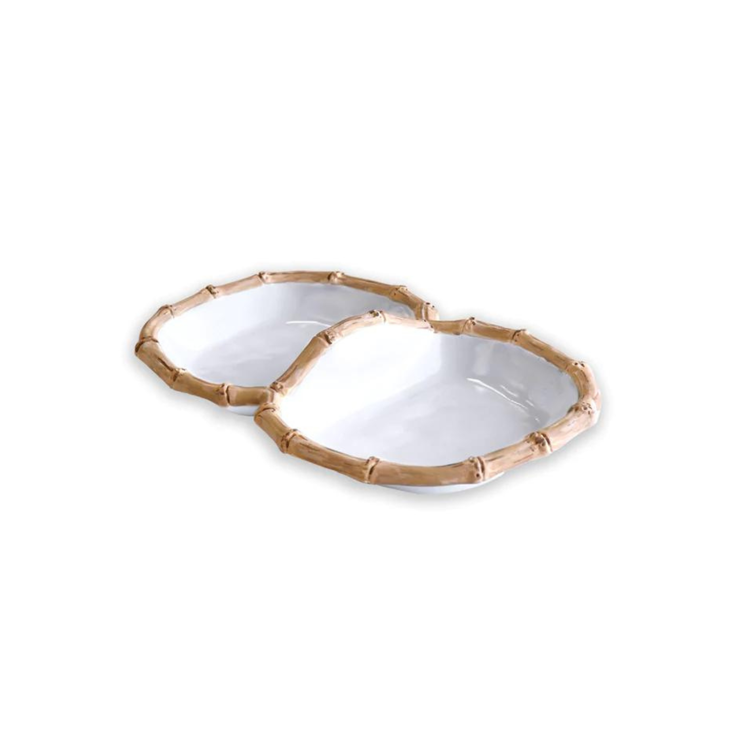 VIDA Bamboo Double Dip (White and Natural)