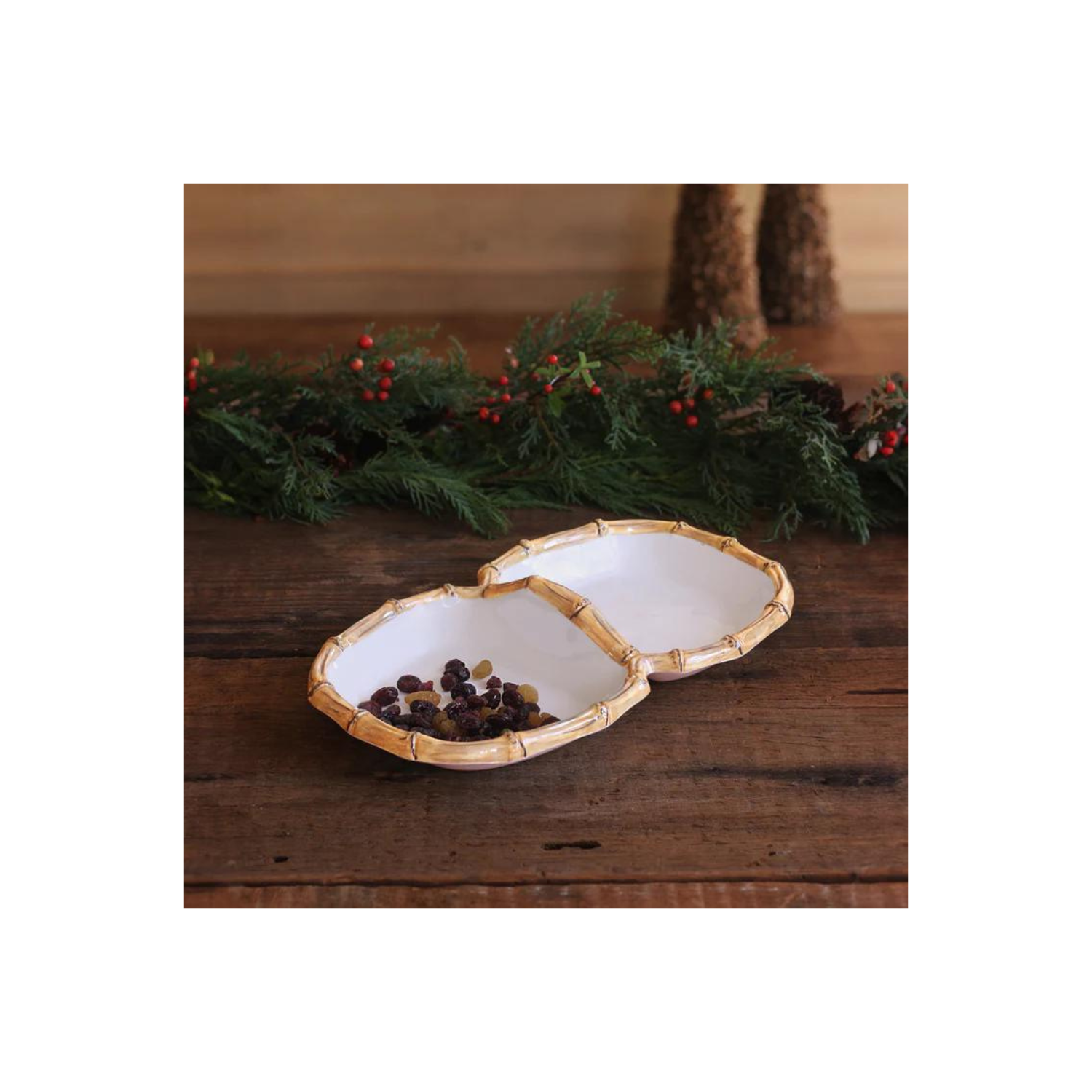 VIDA Bamboo Double Dip (White and Natural)