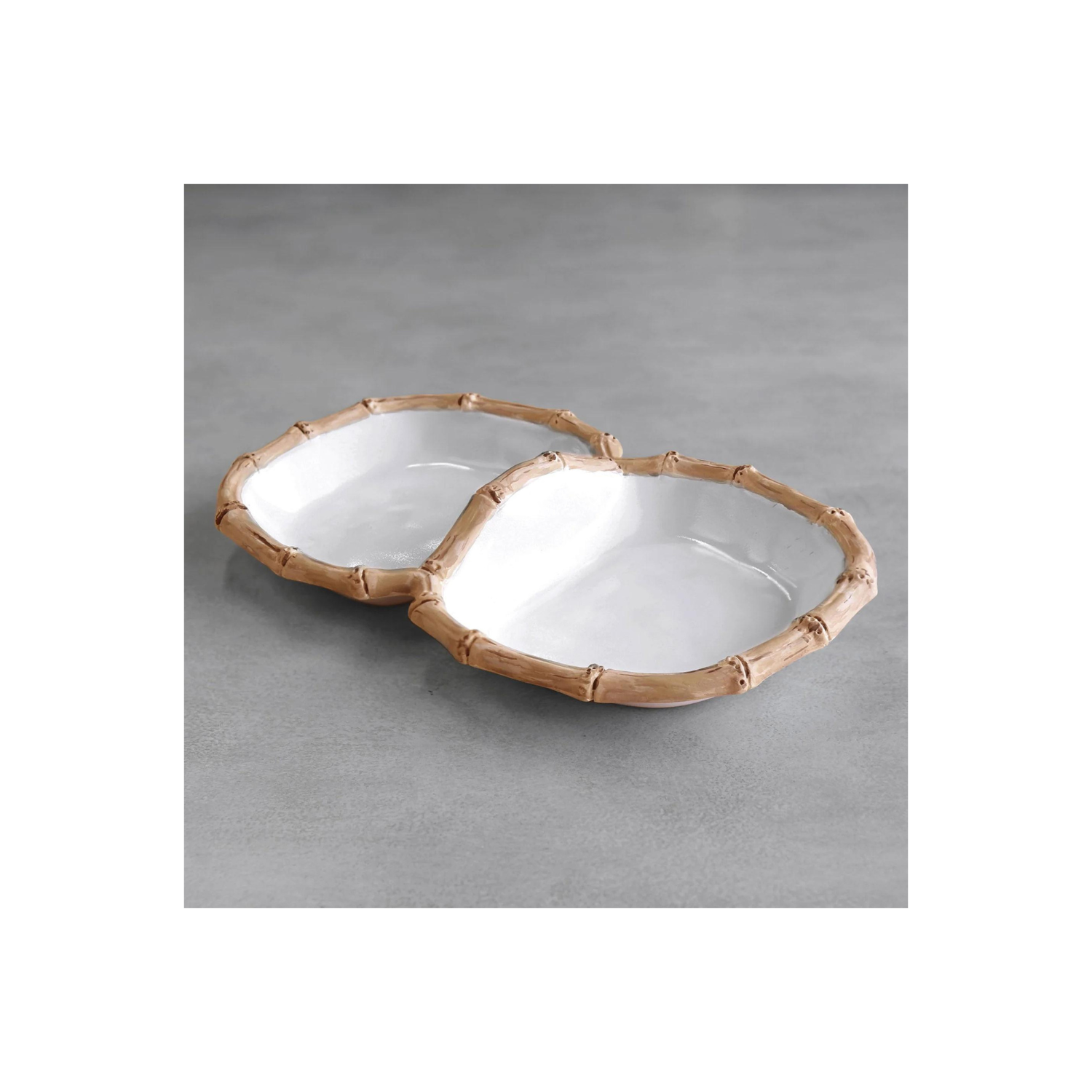VIDA Bamboo Double Dip (White and Natural)