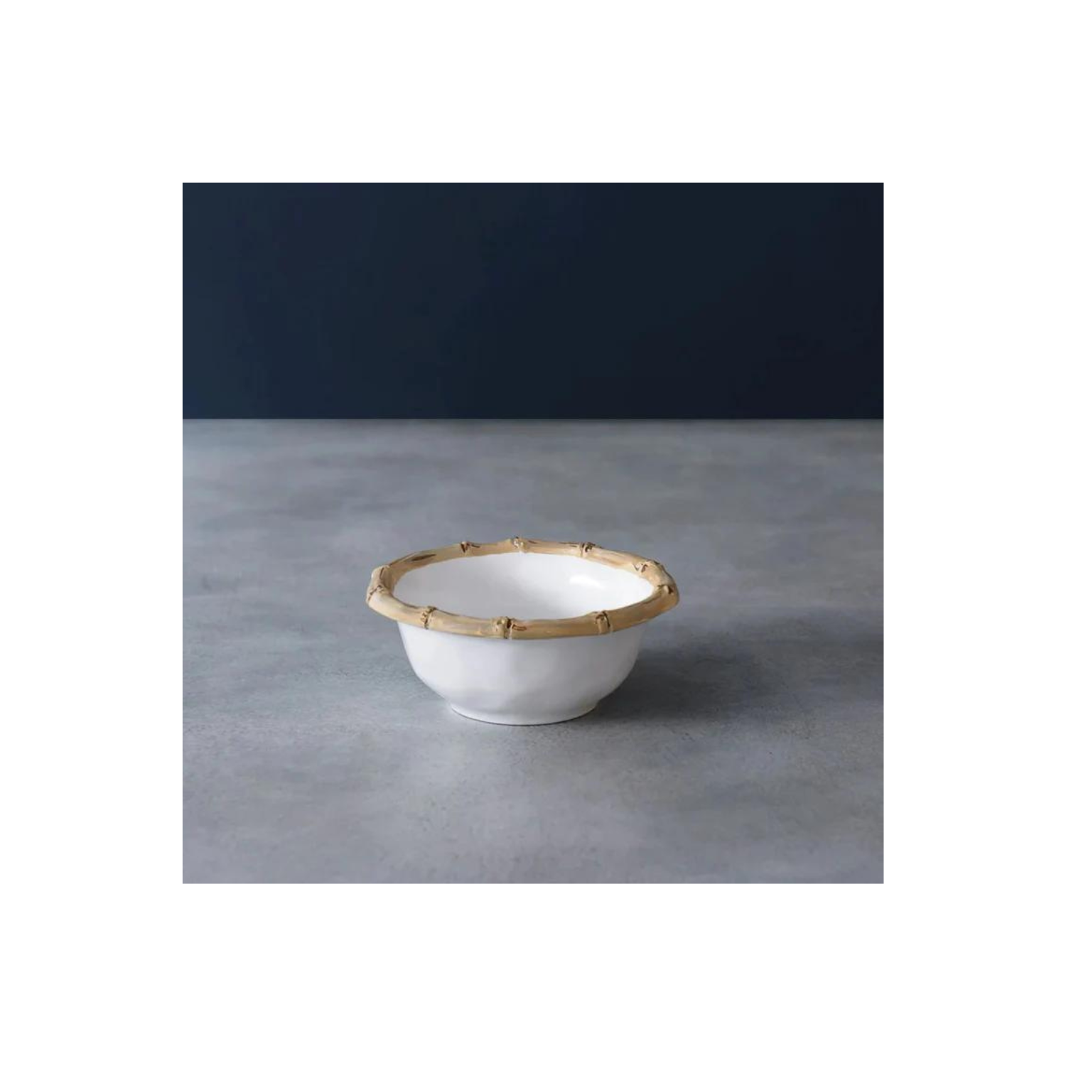 VIDA Bamboo Small Dip Bowl (White and Natural)