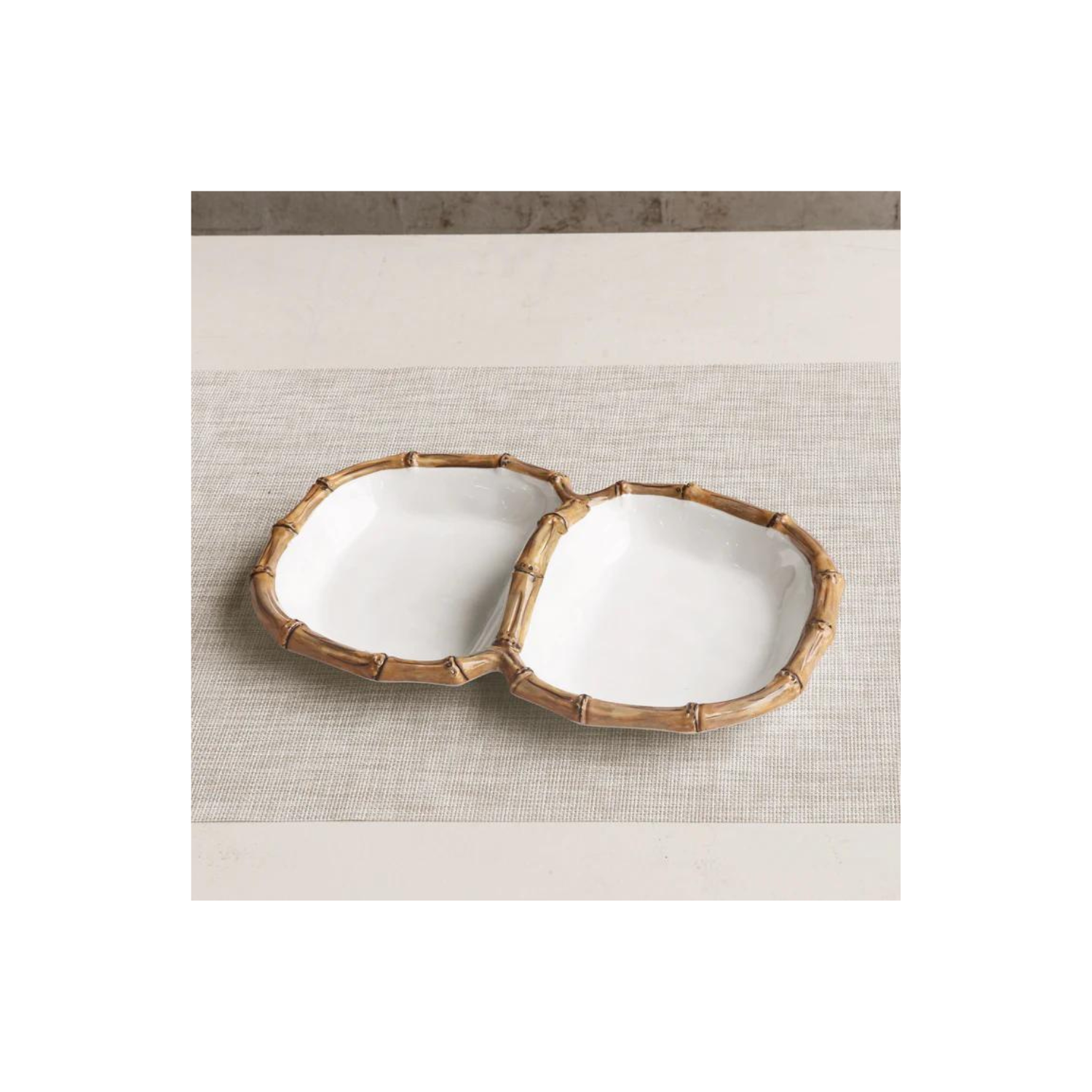 VIDA Bamboo Double Dip (White and Natural)