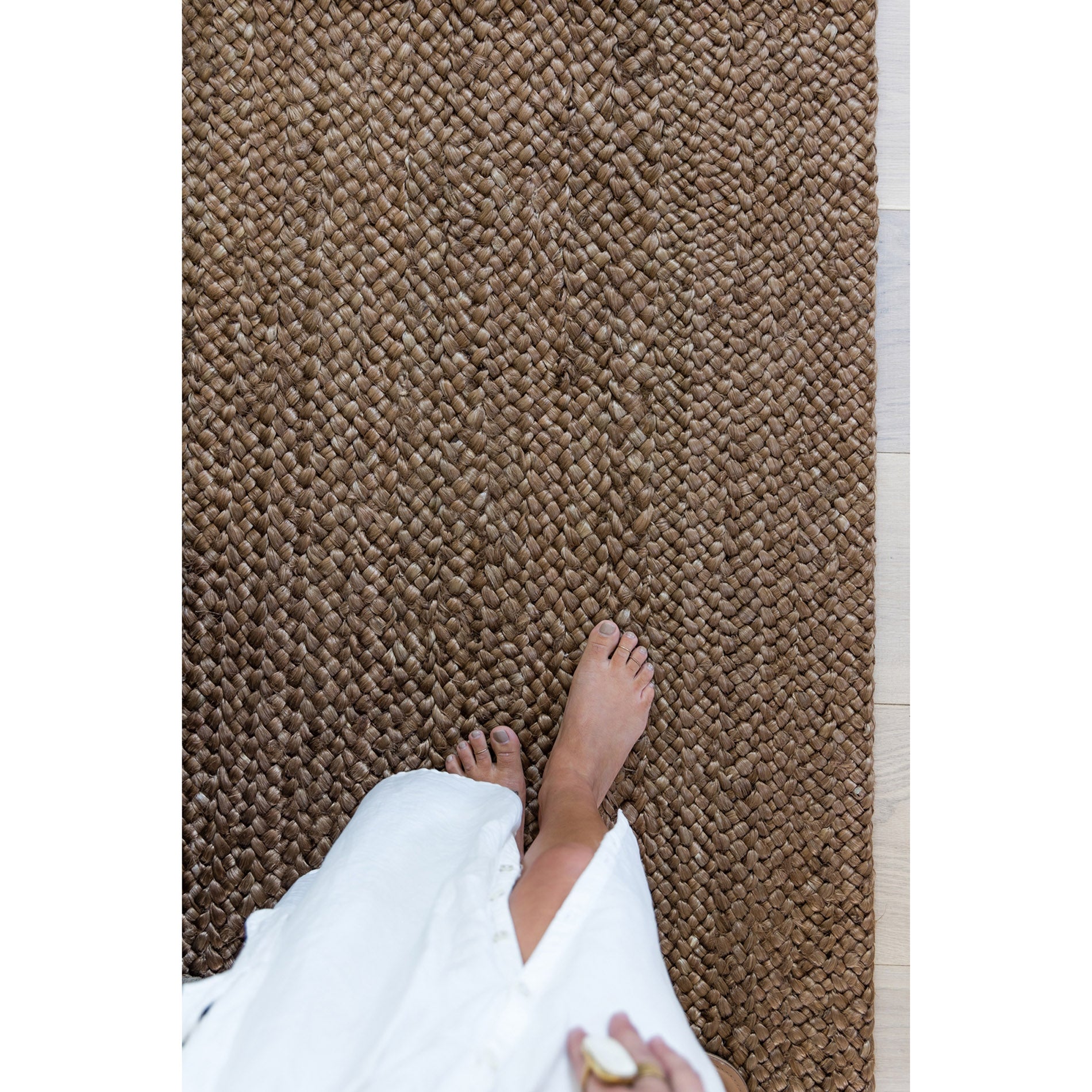 Pure Salt Cassis Braid Walnut Rug