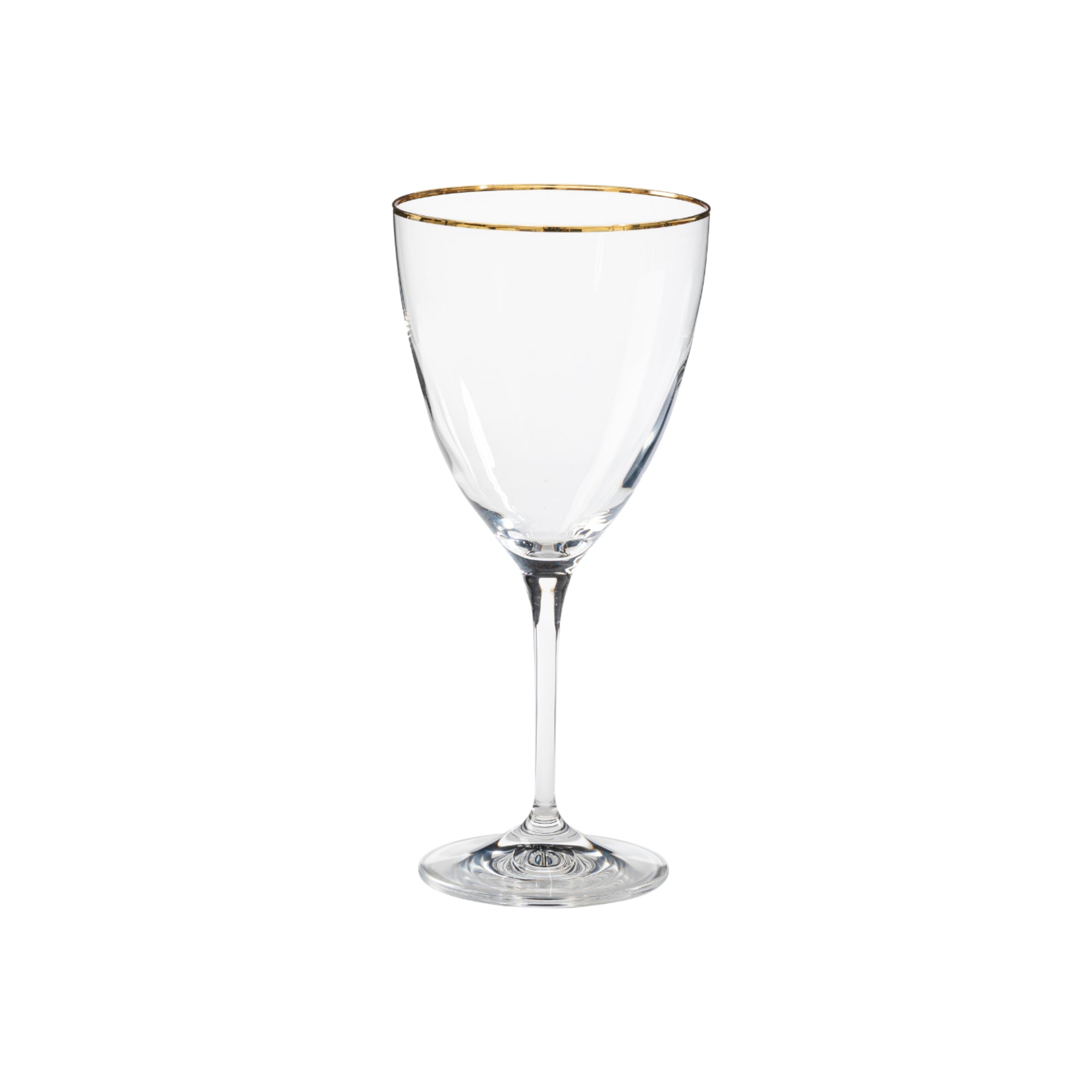 Set 6 Red Wine Glasses with Golden Rim Sensa by Casafina