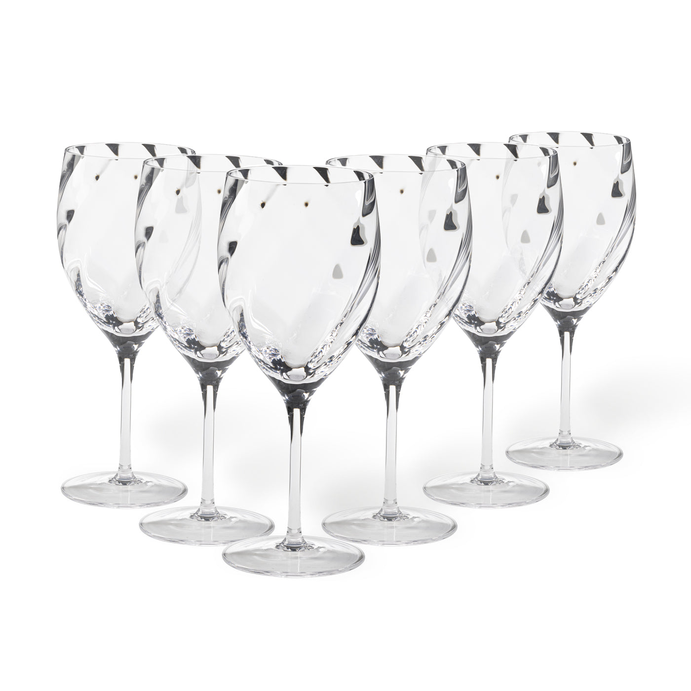 Set 6 Red Wine Glasses Ottica by Casafina
