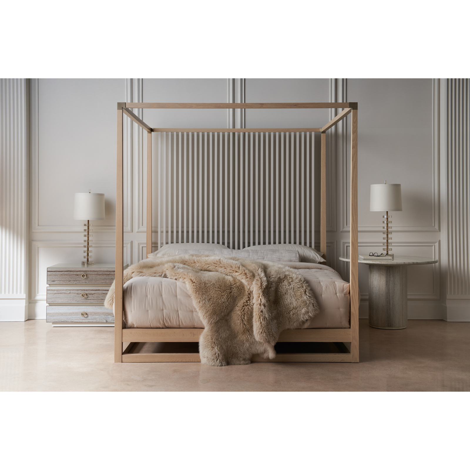 Pinstripe Light Bed - King