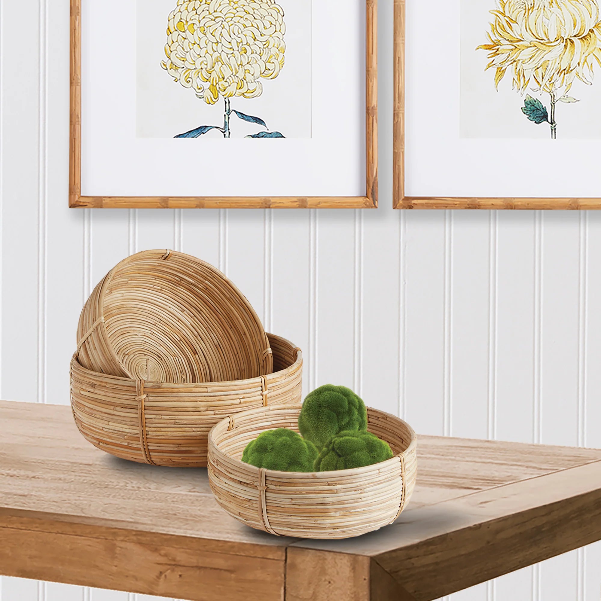 Luca Low Baskets Set of 3