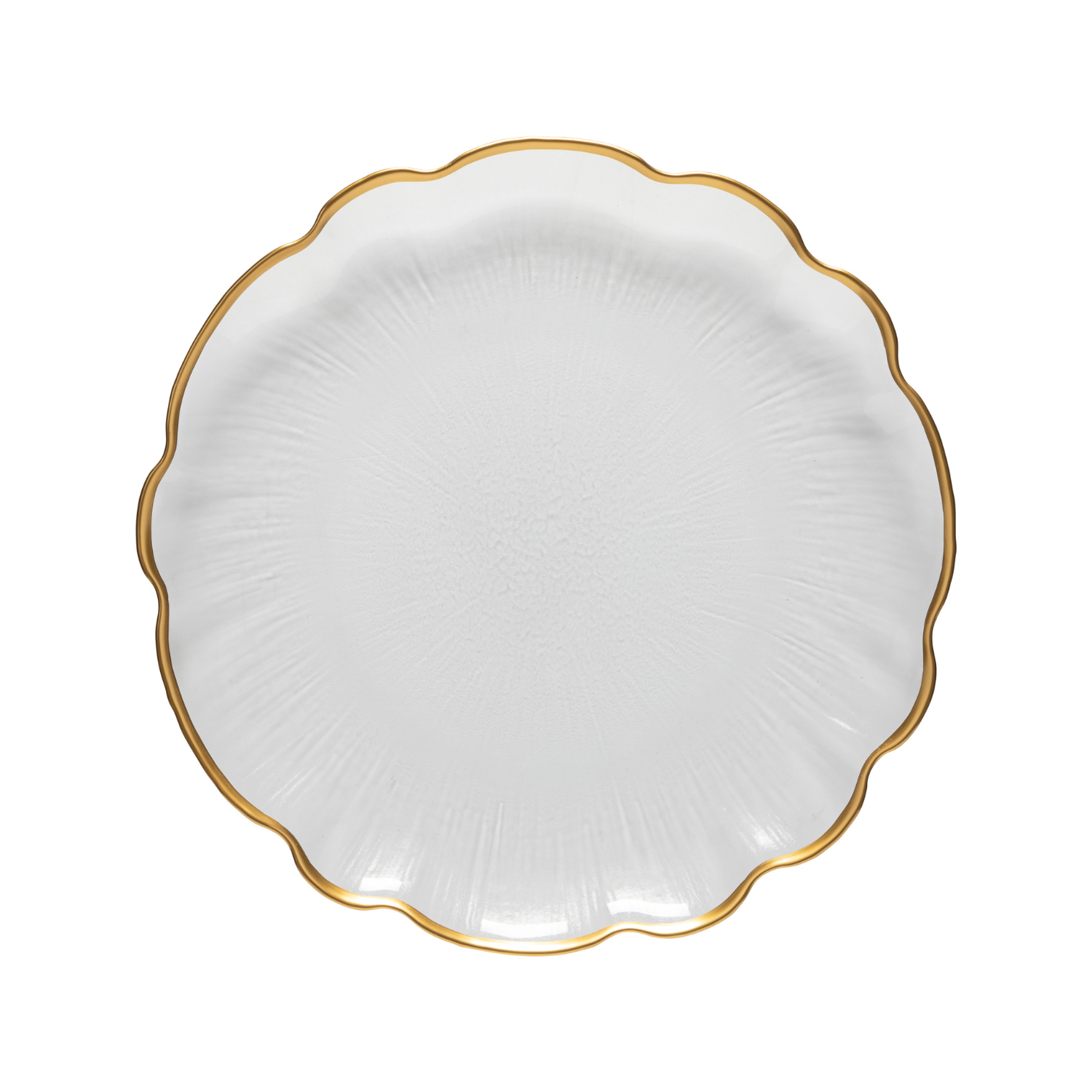 Glass Rimmed Dinner Plate Francesca by Casafina