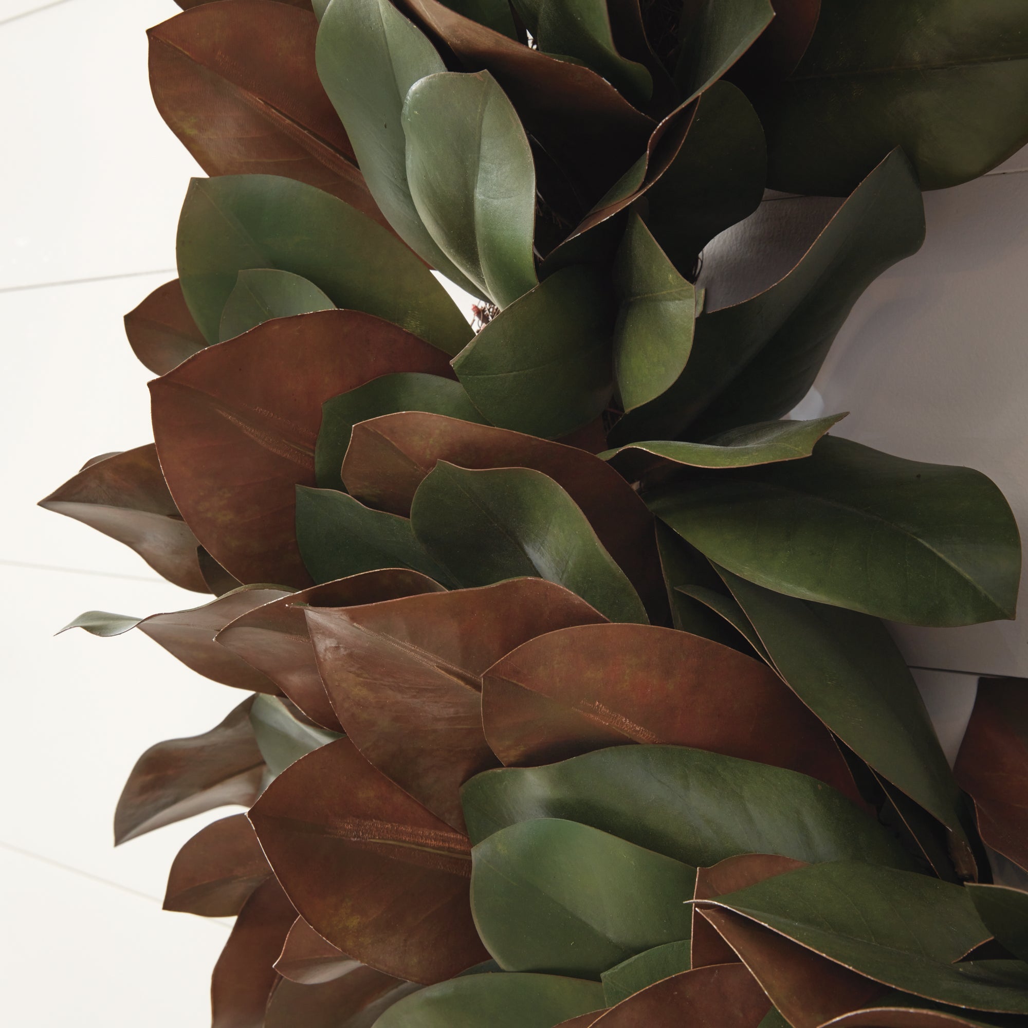Southern Magnolia Leaves Wreath