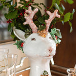 "Heidi", Ceramic Reindeer Head Vase