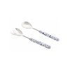 Floral & Vine Enameled Salad Servers