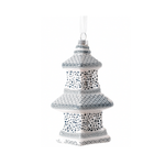 White & Blue Dots Pagoda Ornament