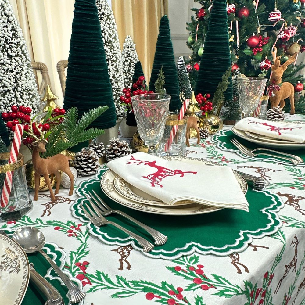 Enchanted Christmas Reindeer - Tablecloth
