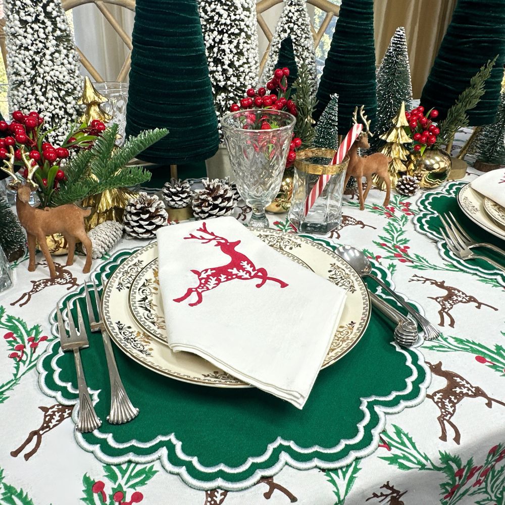 Bettina Placemat - Holiday Green (Set of 4)