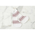 Holiday Stocking, Vintage Merlot Red Stripe, Set of 2