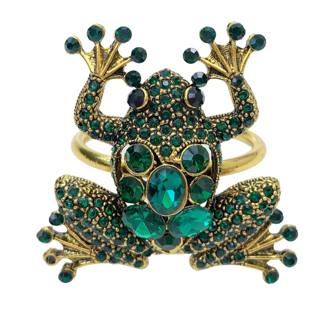 Jeweled Frog Napkin Ring