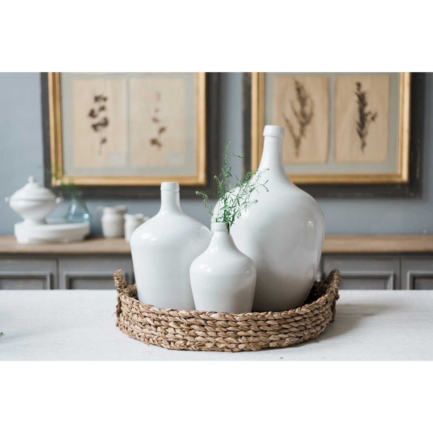 White Demijohn
