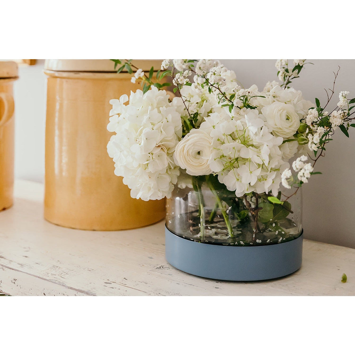 3-in-1 Glass Bloom Vase, Maritime Color Set