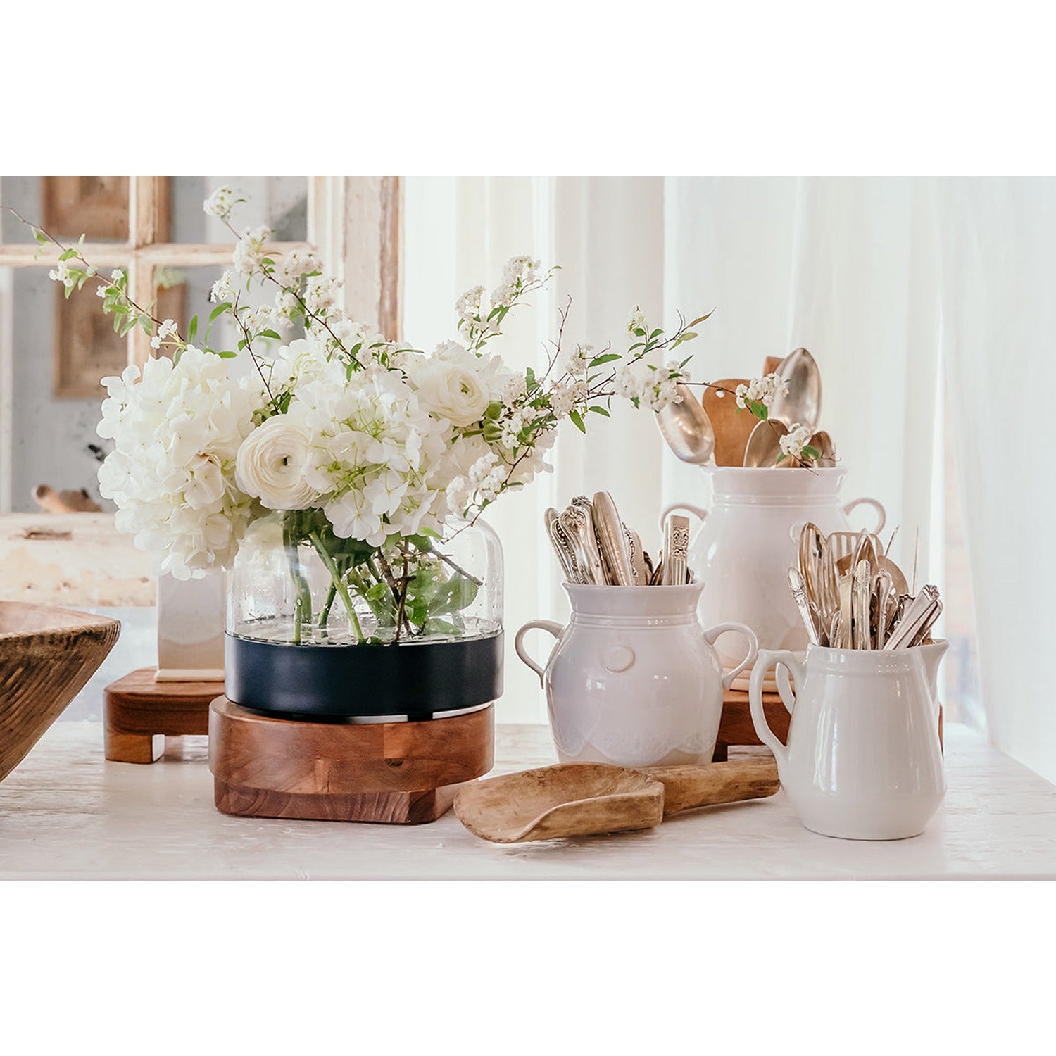 3-in-1 Glass Bloom Vase, Maritime Color Set