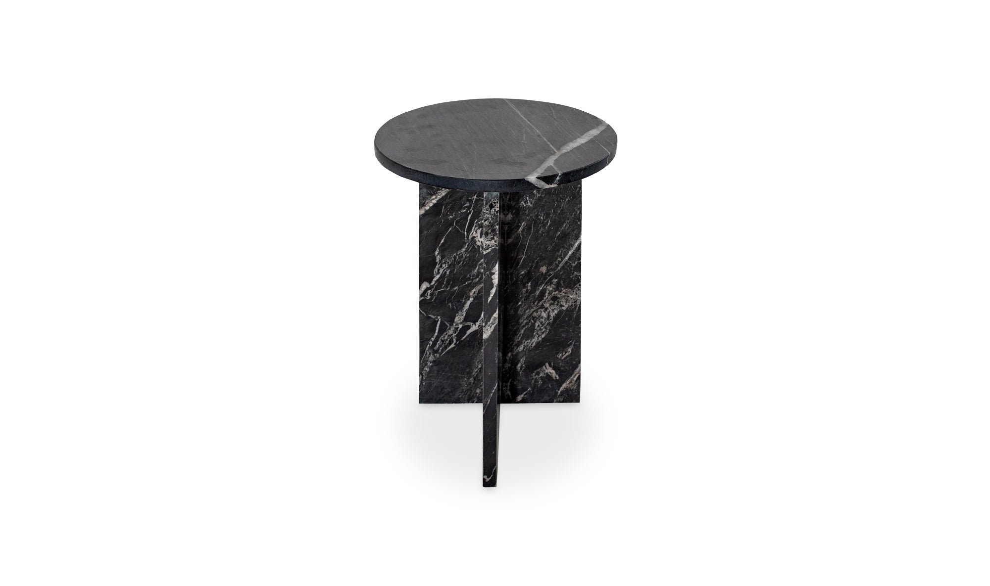 Joice Accent Marble Table - Black
