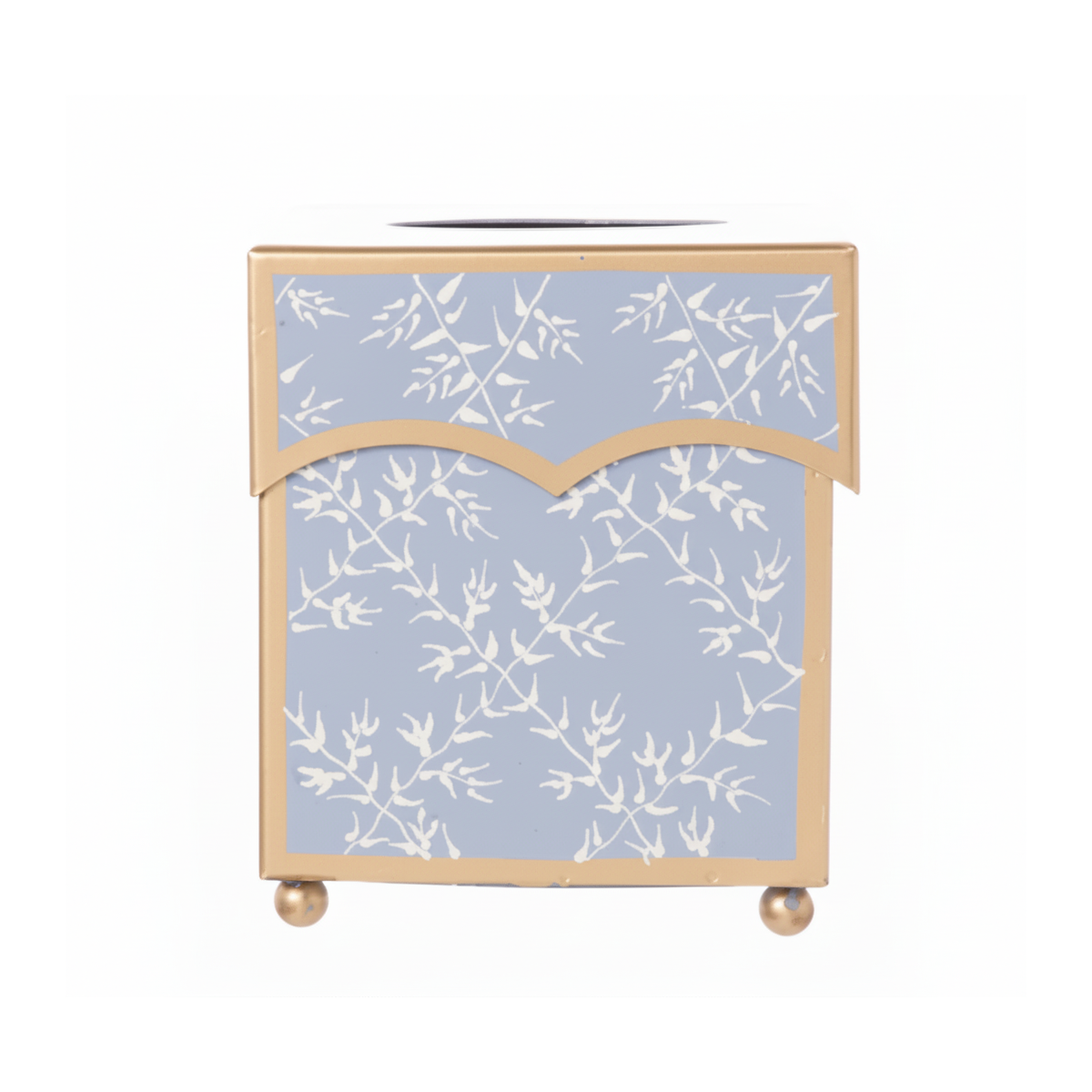 Periwinkle Trellis Leaf Tissue Holder