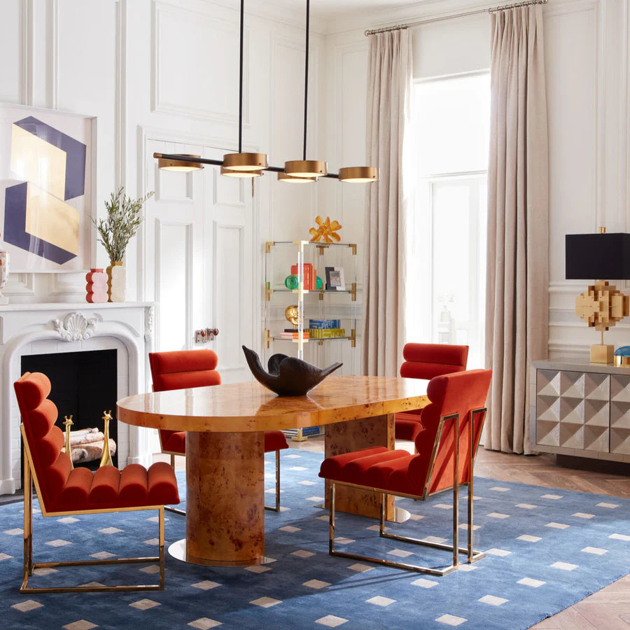 Channeled Goldfinger Dining Chair
