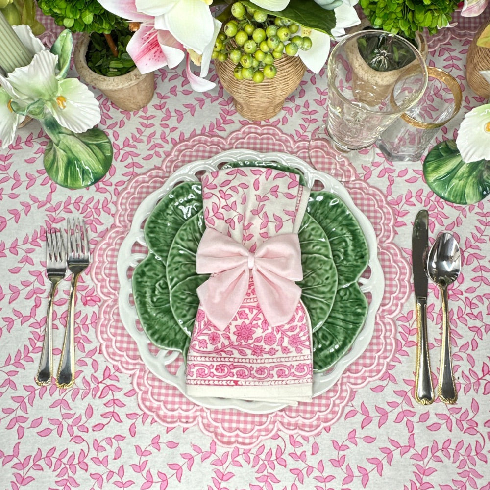 Bettina Placemat - Pink Gingham (Set of 4)
