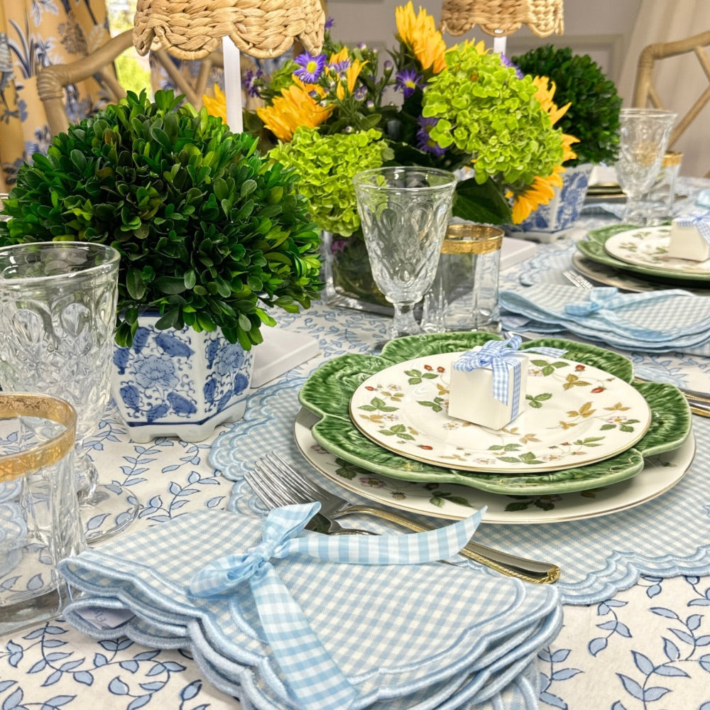 Bettina Placemat - Blue Gingham (Set of 4)