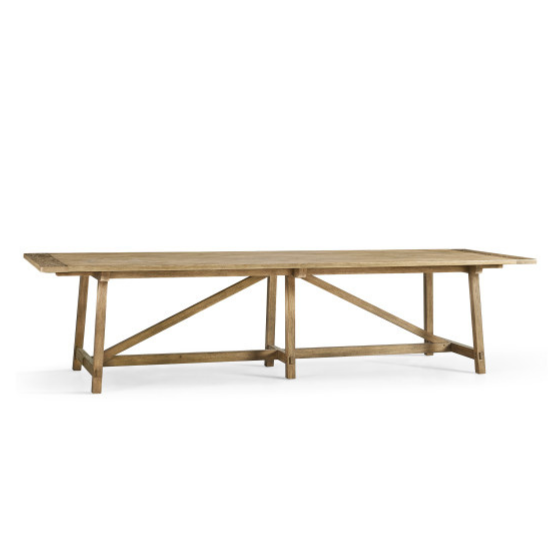 Timeless Sidereal French Laundry Dining Table 125" in Chestnut