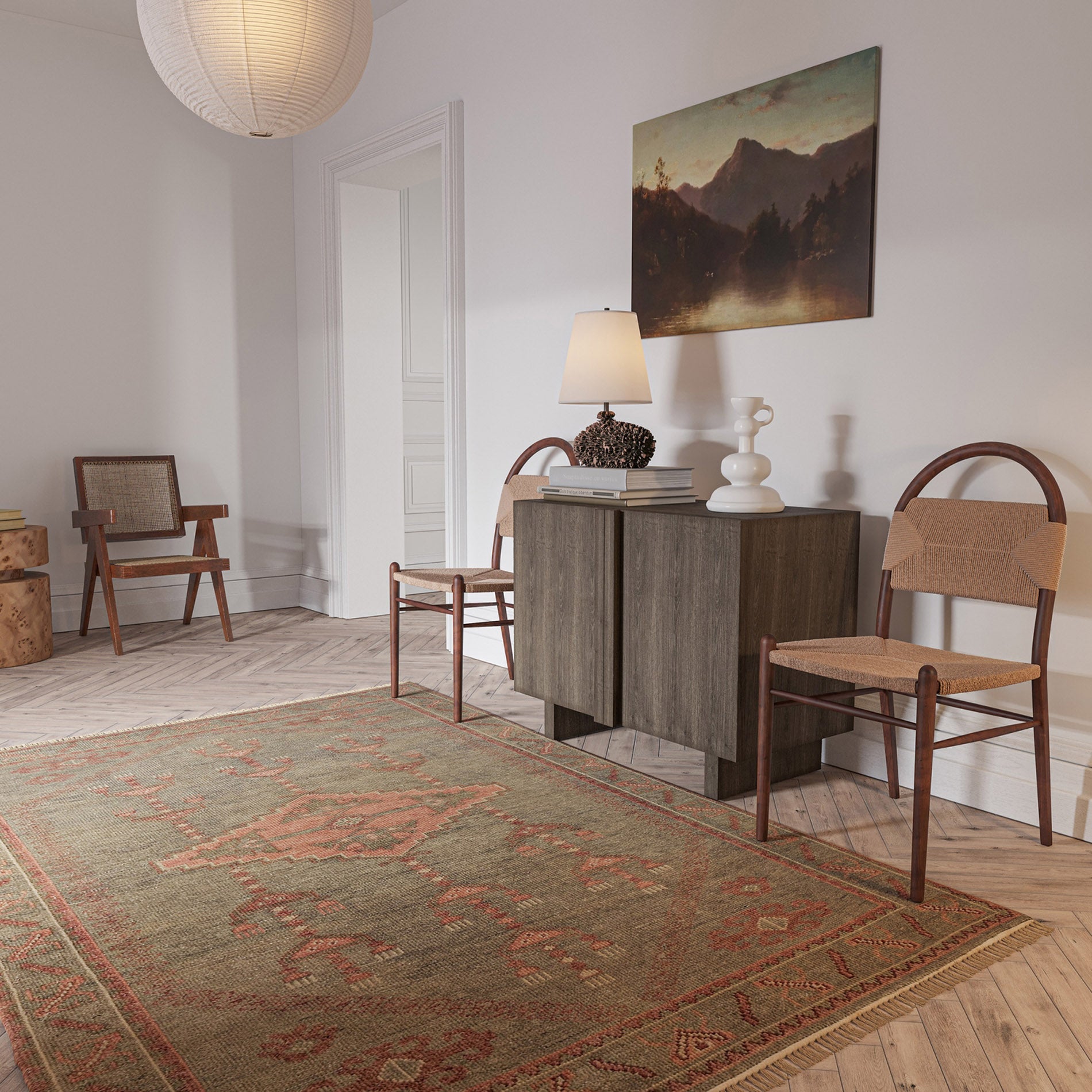 LEMIEUX ET CIE Kouang Batucar Sage Rug