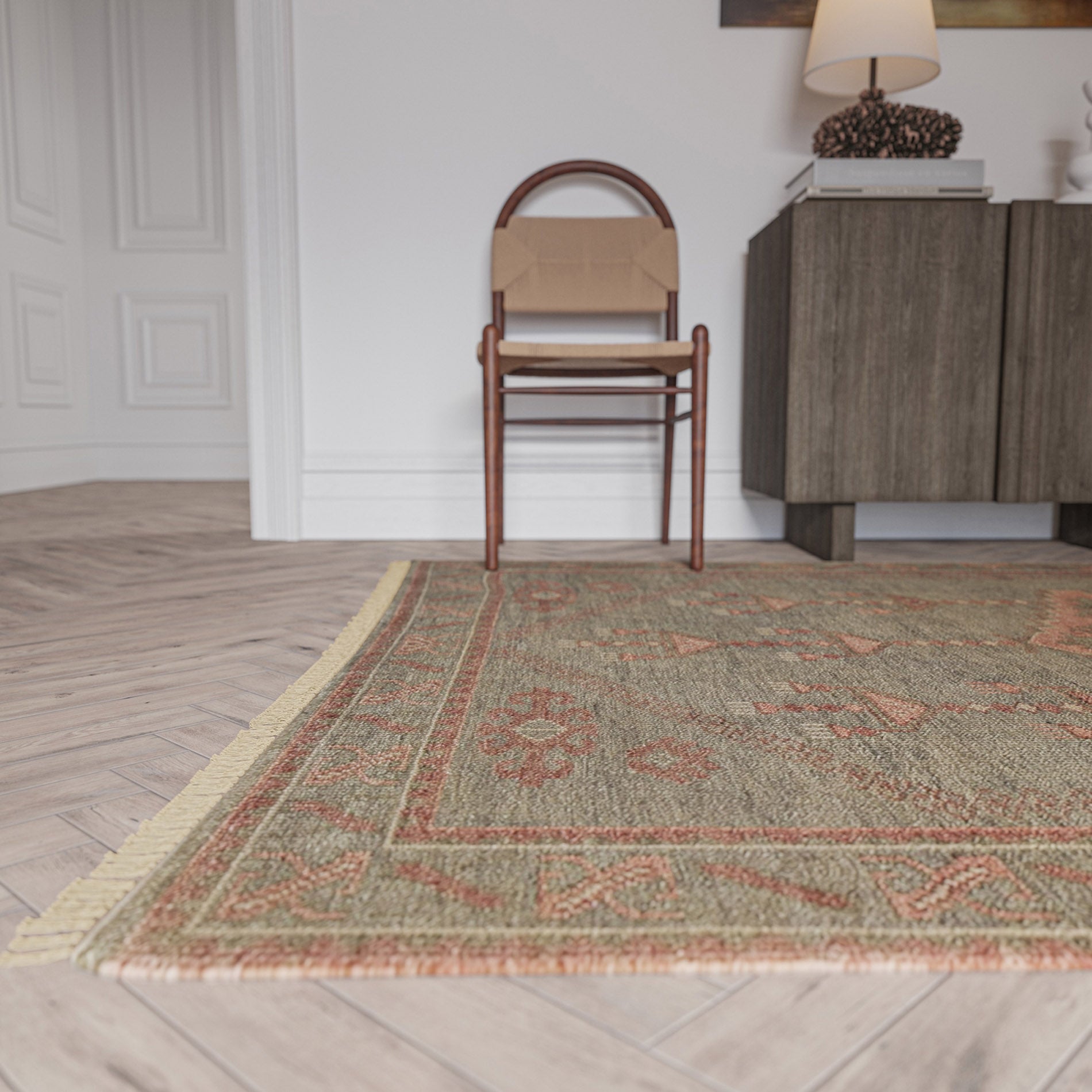 LEMIEUX ET CIE Kouang Batucar Sage Rug