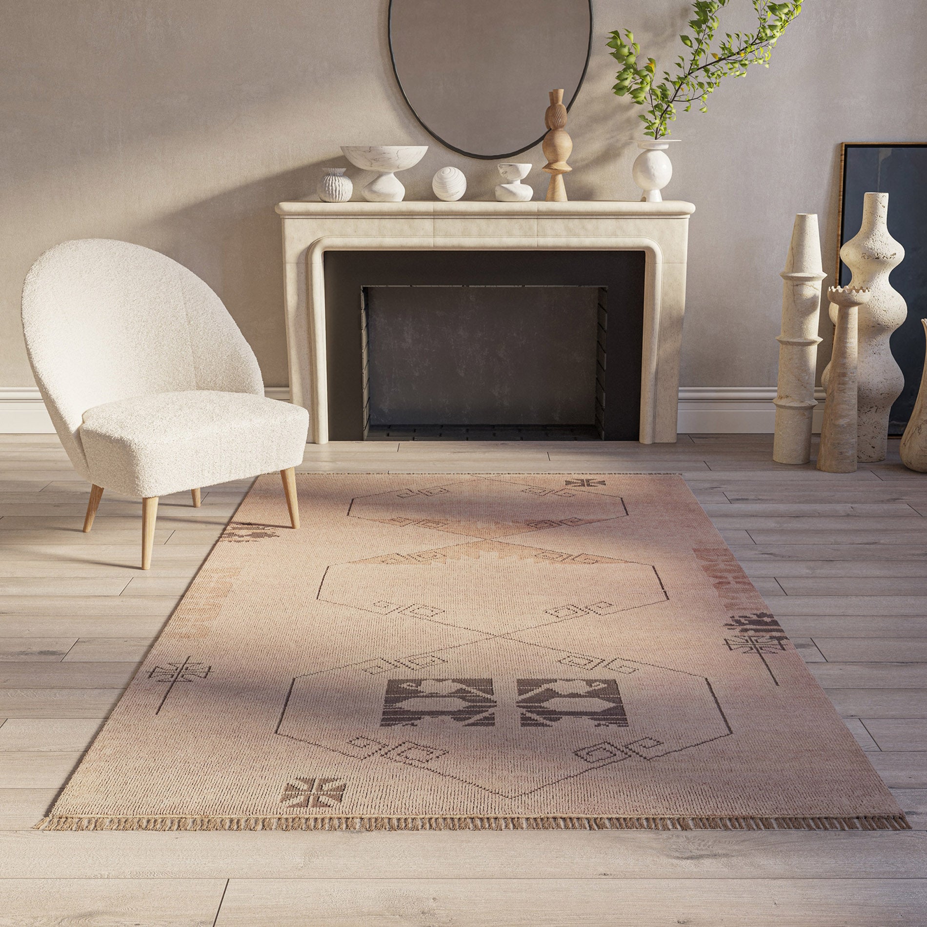 LEMIEUX ET CIE Kouang Paffa Blush Rug