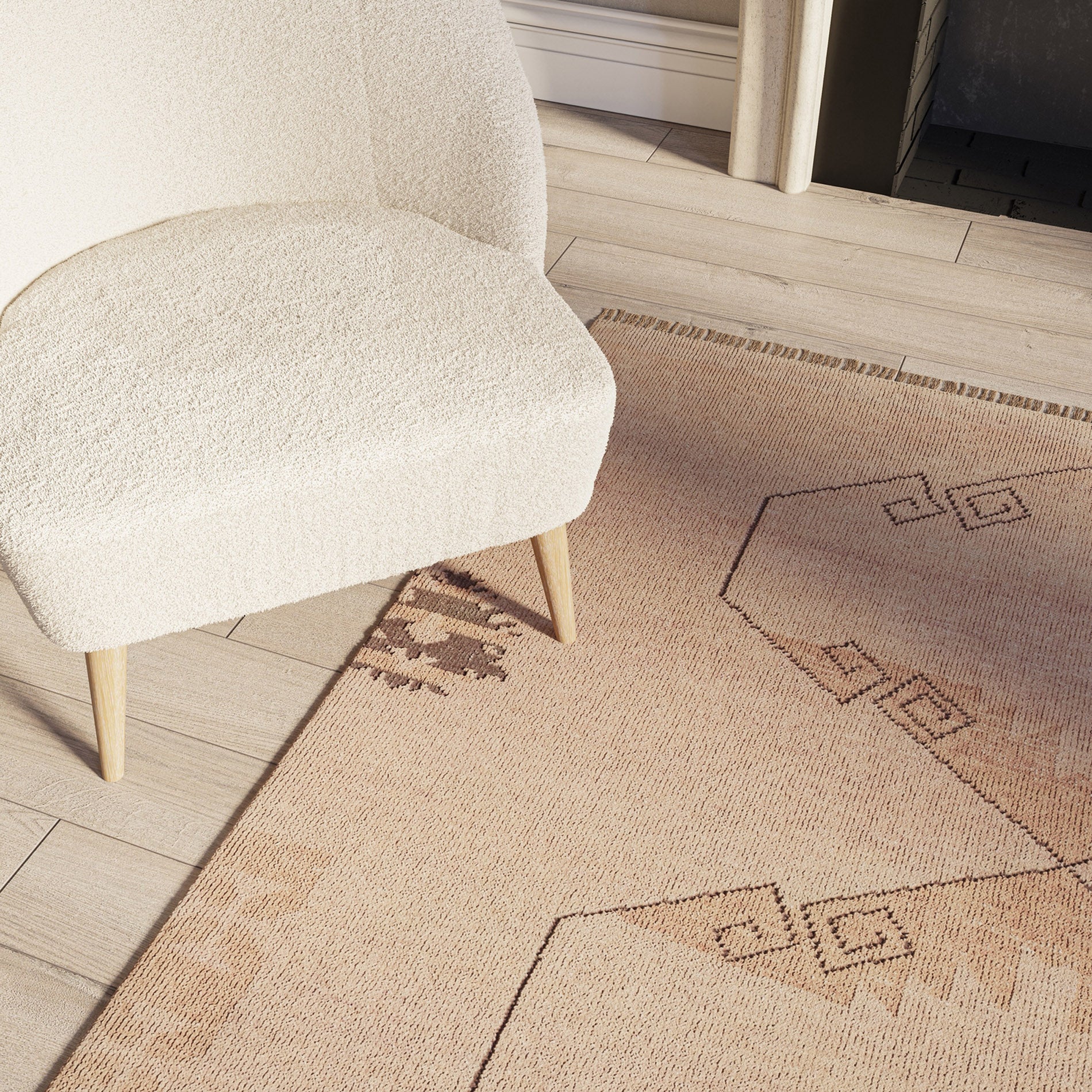LEMIEUX ET CIE Kouang Paffa Blush Rug