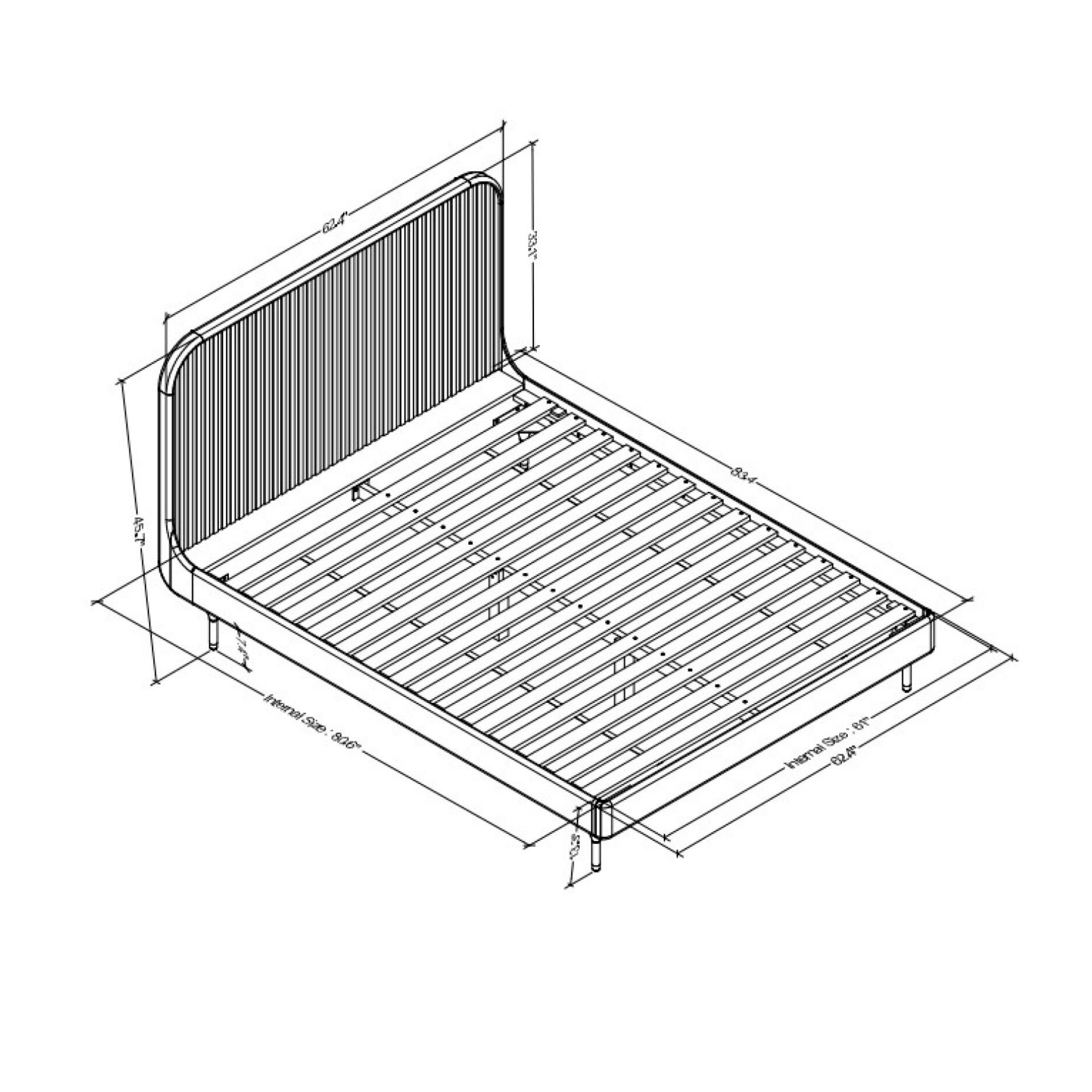 Madri Wood Bed