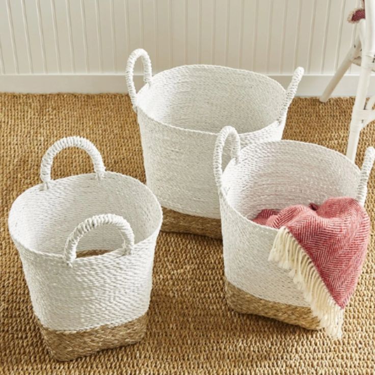 MADURA MARKET BASKETS, SET OF 3